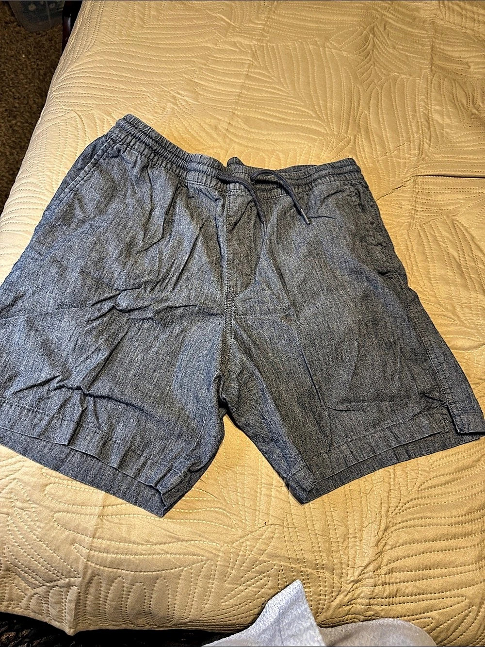 IZOD Saltwater Stretch Drawstring Shorts Men's Medium Gray